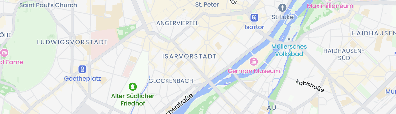 Karte mit dem ungefähren Standort