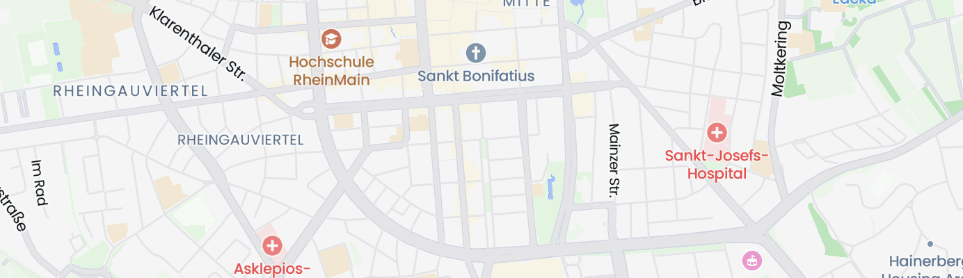 Karte mit dem ungefähren Standort