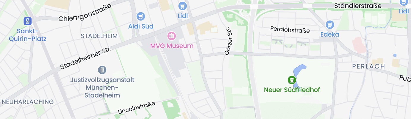 Karte mit dem ungefähren Standort