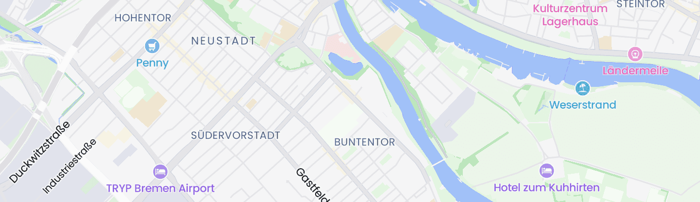 Karte mit dem ungefähren Standort