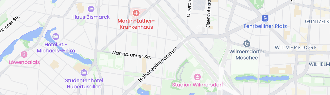 Karte mit dem ungefähren Standort