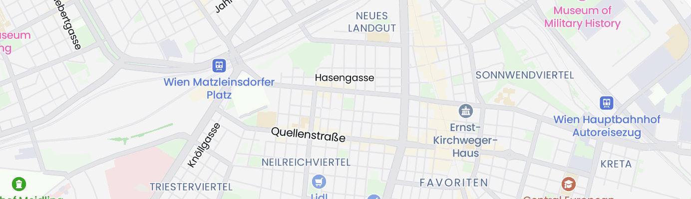 Karte mit dem ungefähren Standort