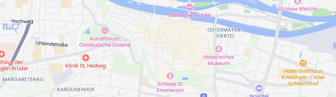 Map showing the approximate location