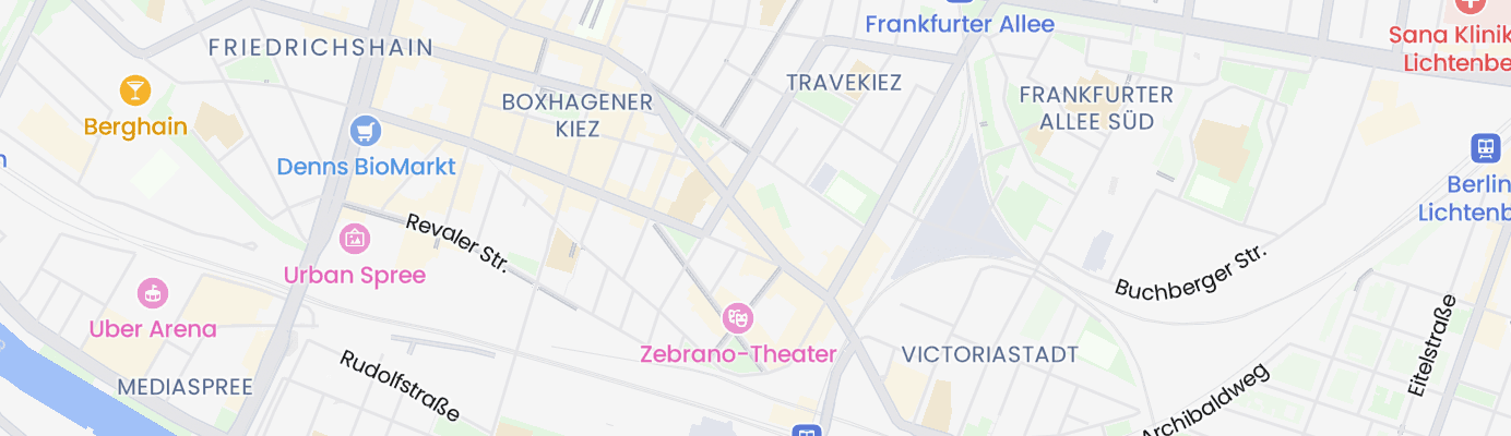 Karte mit dem ungefähren Standort