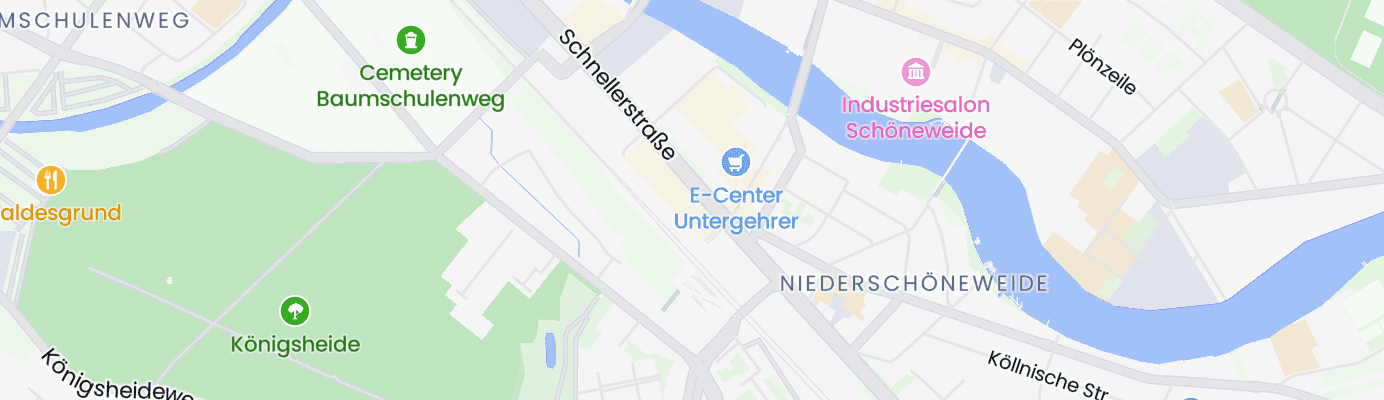 Karte mit dem ungefähren Standort