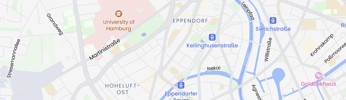 Map showing the approximate location