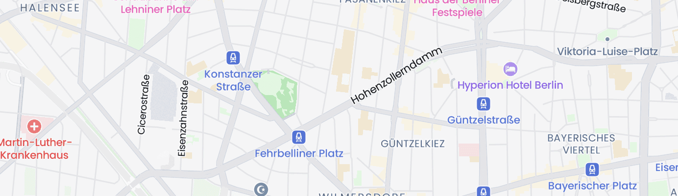 Karte mit dem ungefähren Standort