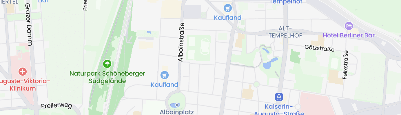 Karte mit dem ungefähren Standort