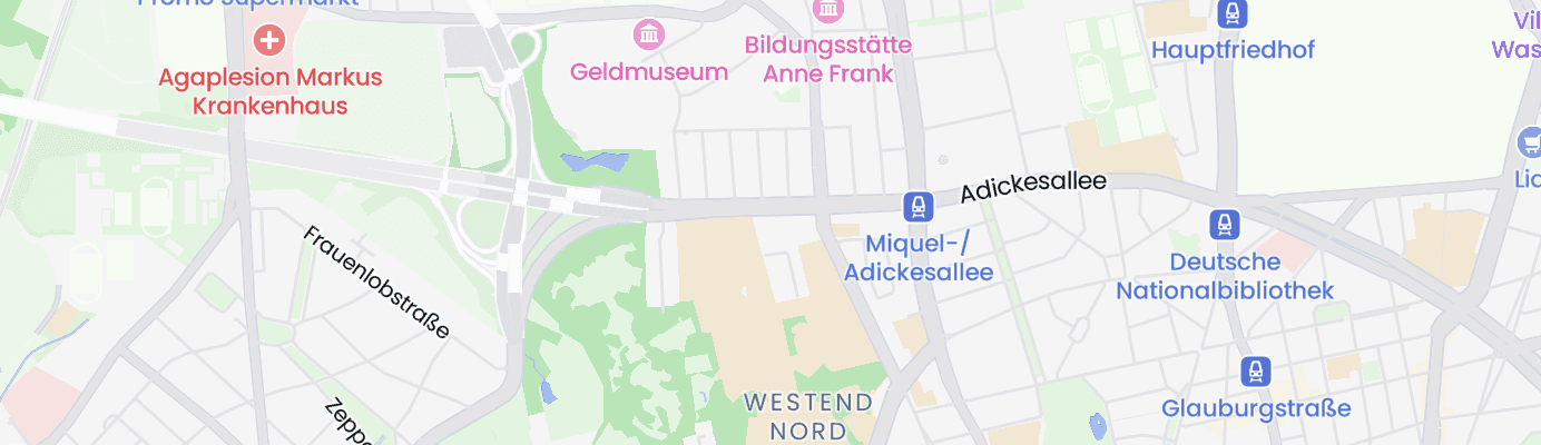Karte mit dem ungefähren Standort