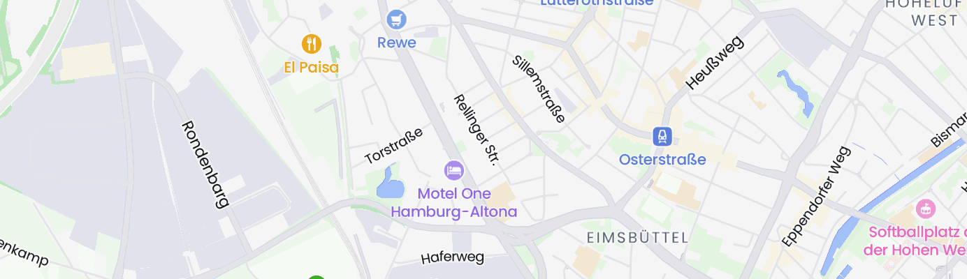 Karte mit dem ungefähren Standort
