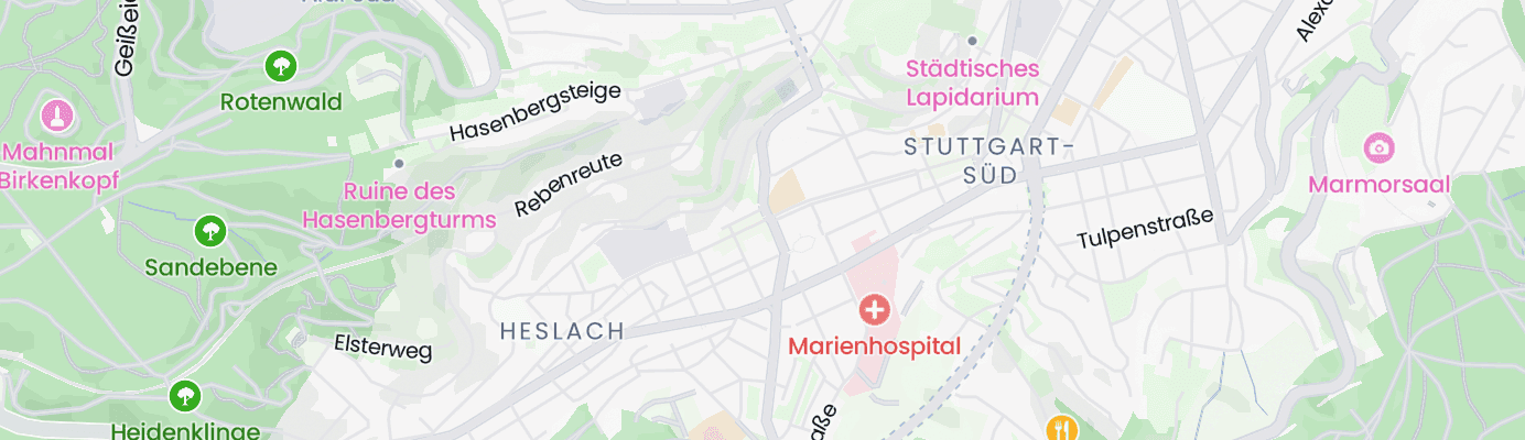 Karte mit dem ungefähren Standort