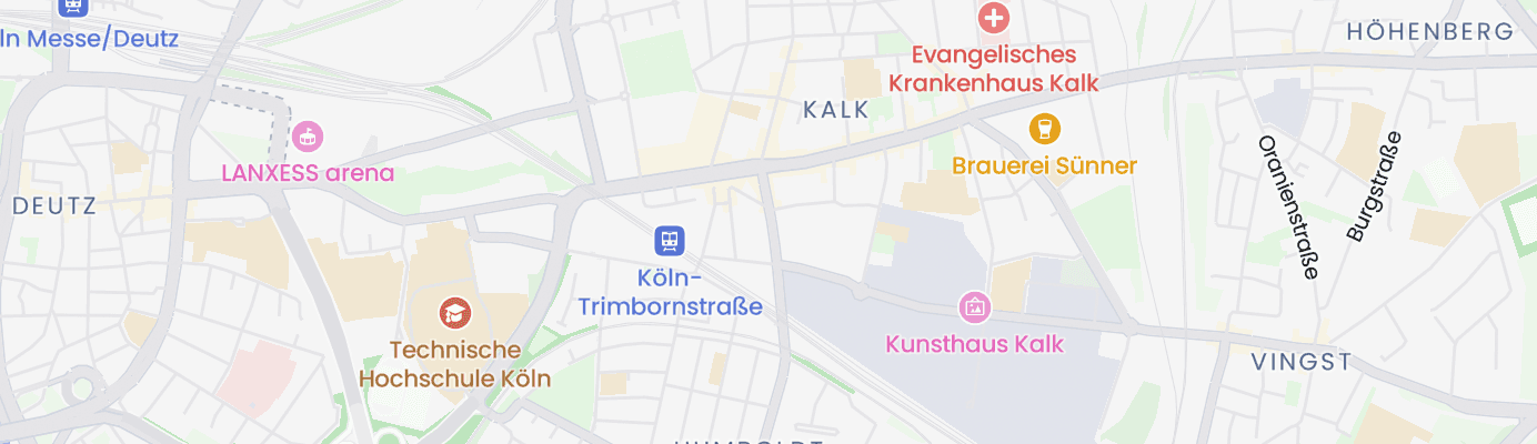 Karte mit dem ungefähren Standort