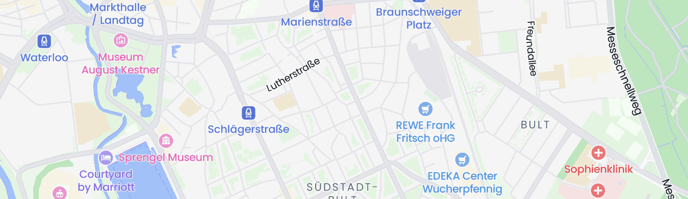 Karte mit dem ungefähren Standort
