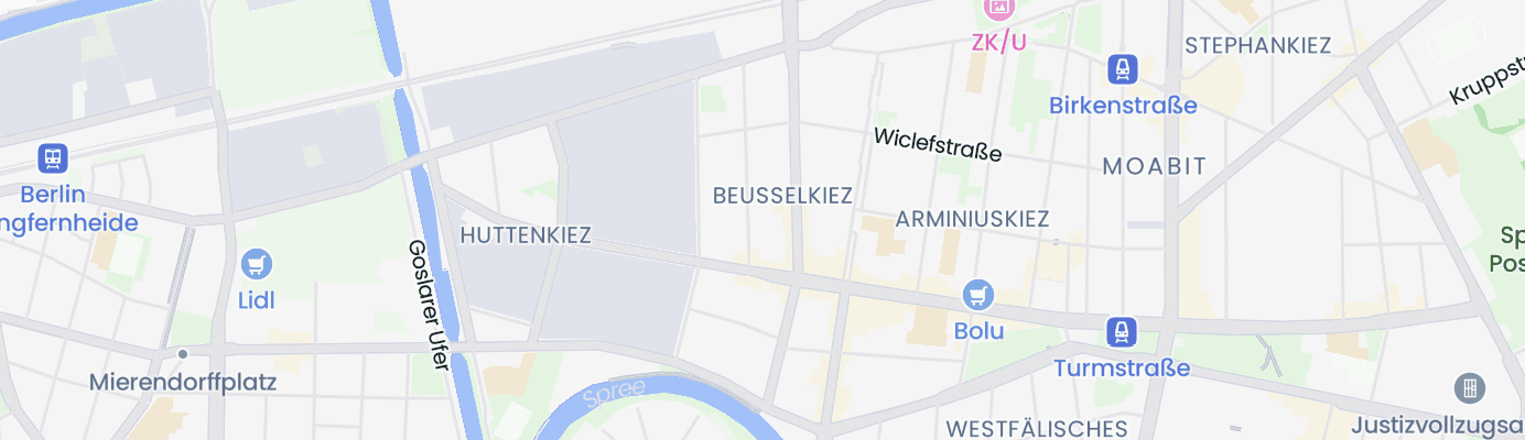 Karte mit dem ungefähren Standort