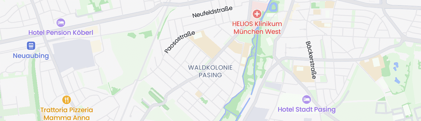 Karte mit dem ungefähren Standort