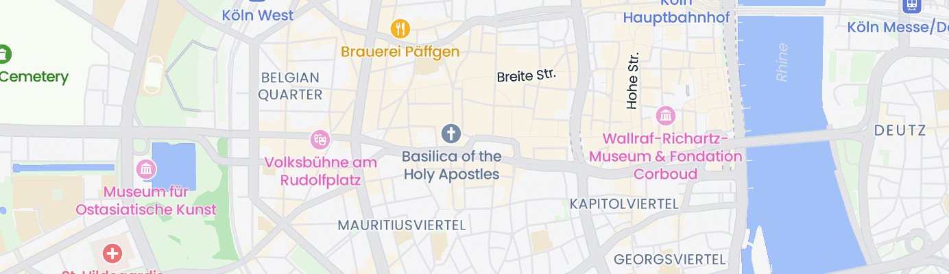 Karte mit dem ungefähren Standort