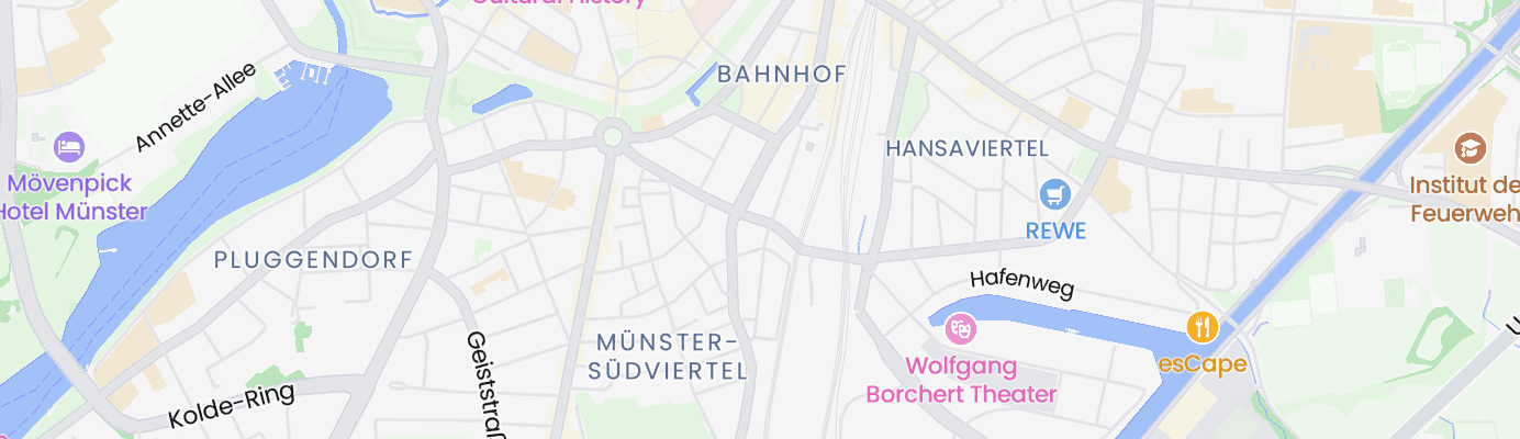 Karte mit dem ungefähren Standort