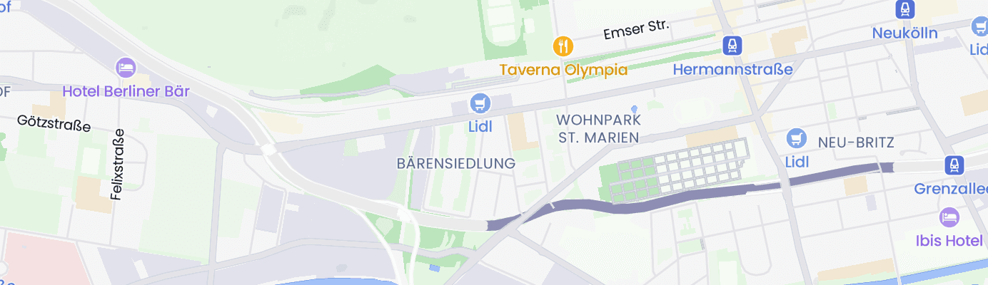 Karte mit dem ungefähren Standort