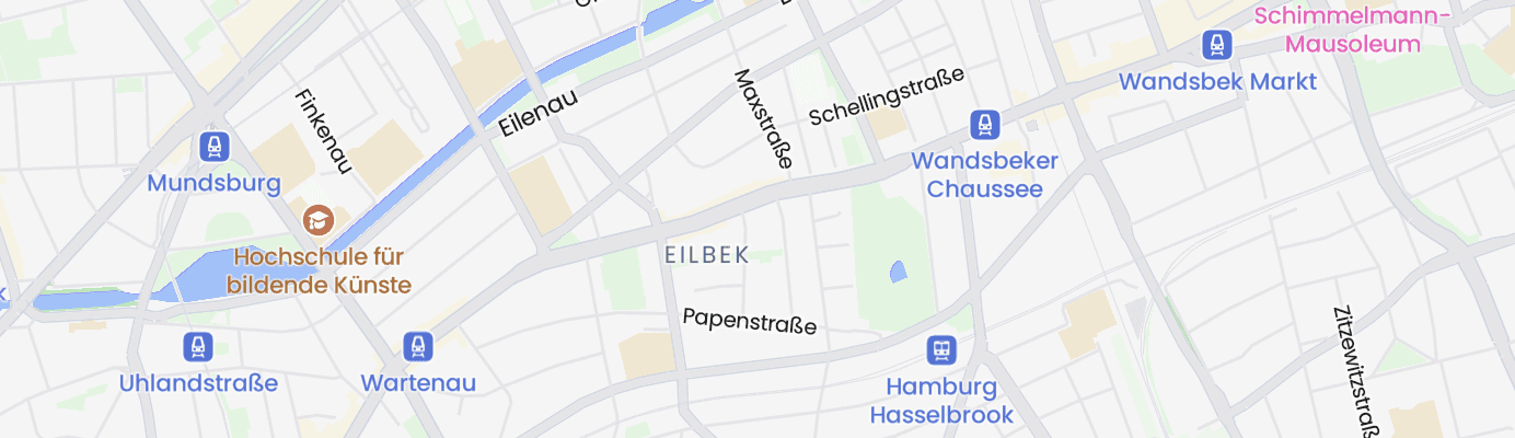Karte mit dem ungefähren Standort