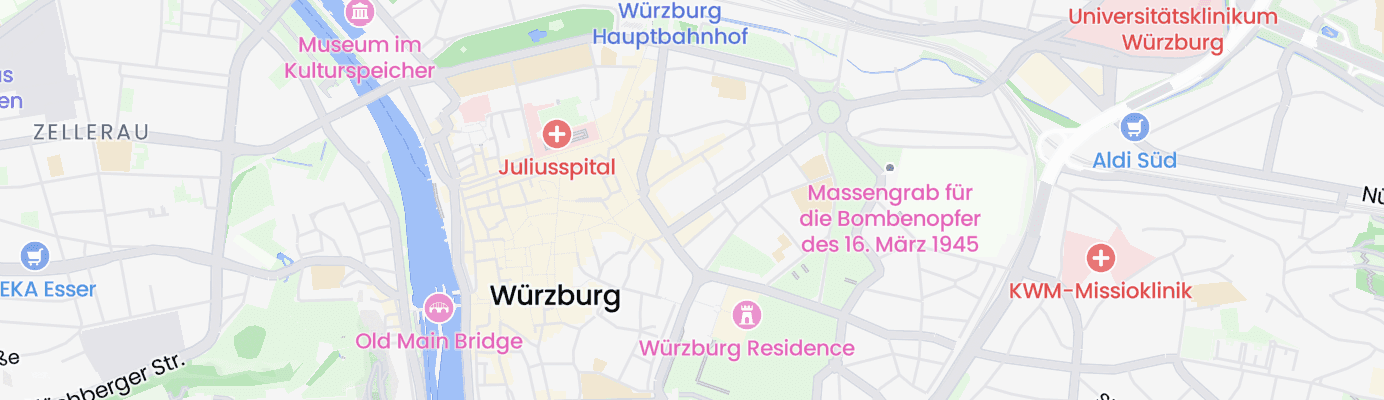 Karte mit dem ungefähren Standort