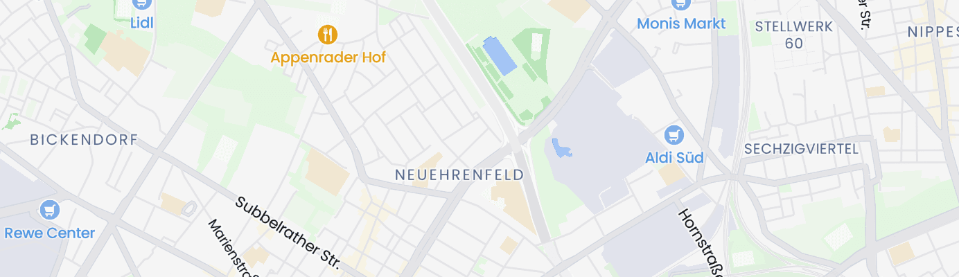 Karte mit dem ungefähren Standort