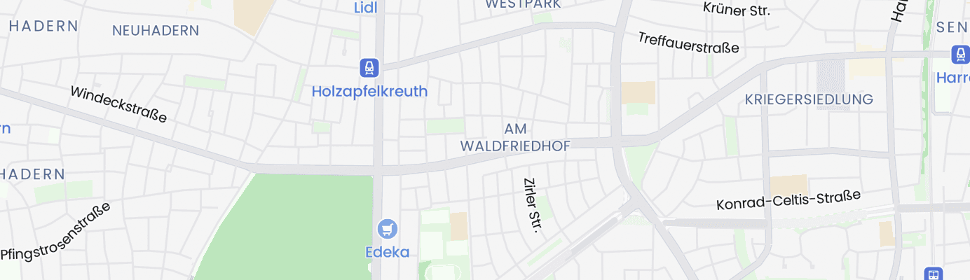 Karte mit dem ungefähren Standort