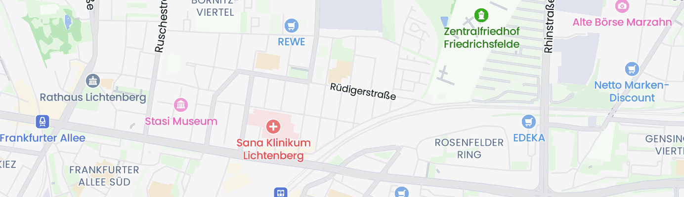 Karte mit dem ungefähren Standort