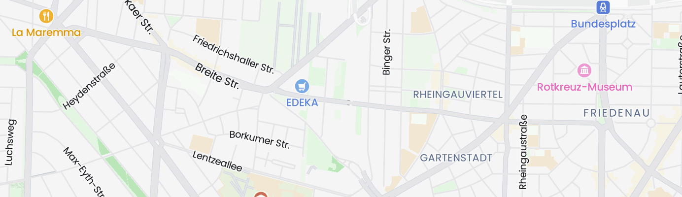 Karte mit dem ungefähren Standort