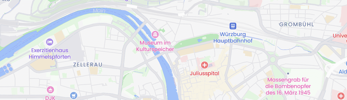 Karte mit dem ungefähren Standort