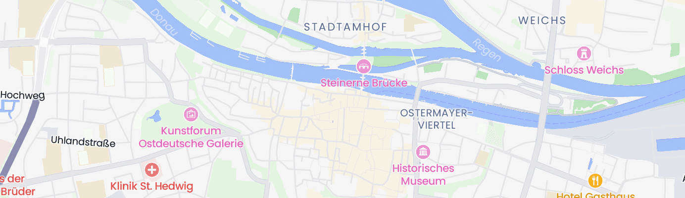 Karte mit dem ungefähren Standort