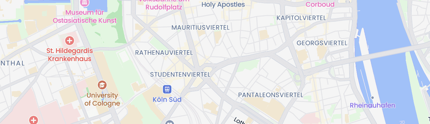 Karte mit dem ungefähren Standort