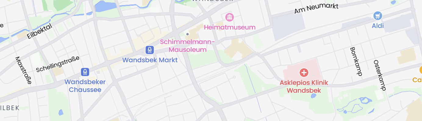 Karte mit dem ungefähren Standort