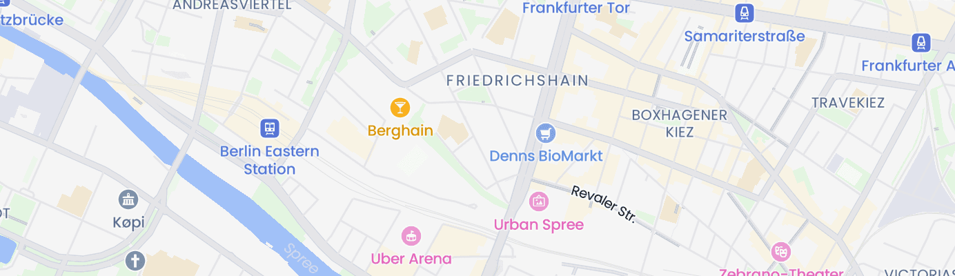 Karte mit dem ungefähren Standort