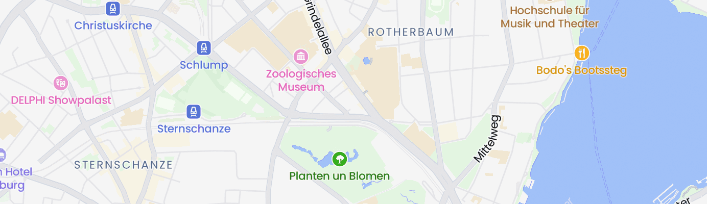 Karte mit dem ungefähren Standort
