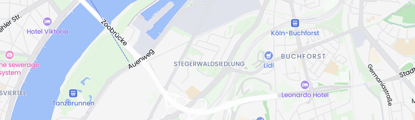 Karte mit dem ungefähren Standort