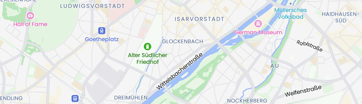 Karte mit dem ungefähren Standort