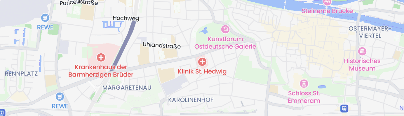 Map showing the approximate location