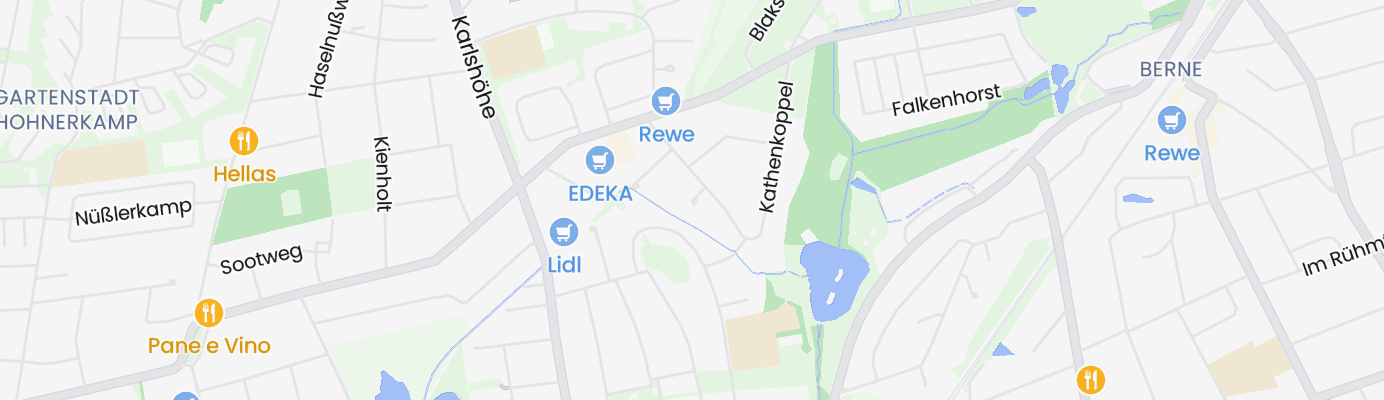 Karte mit dem ungefähren Standort