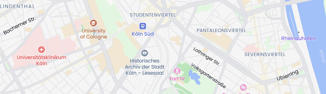 Karte mit dem ungefähren Standort