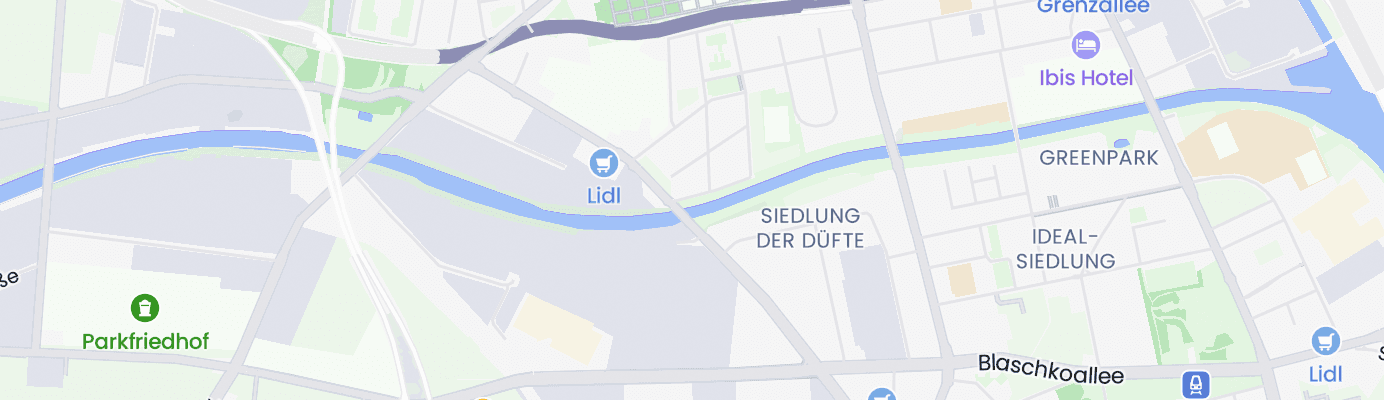 Karte mit dem ungefähren Standort