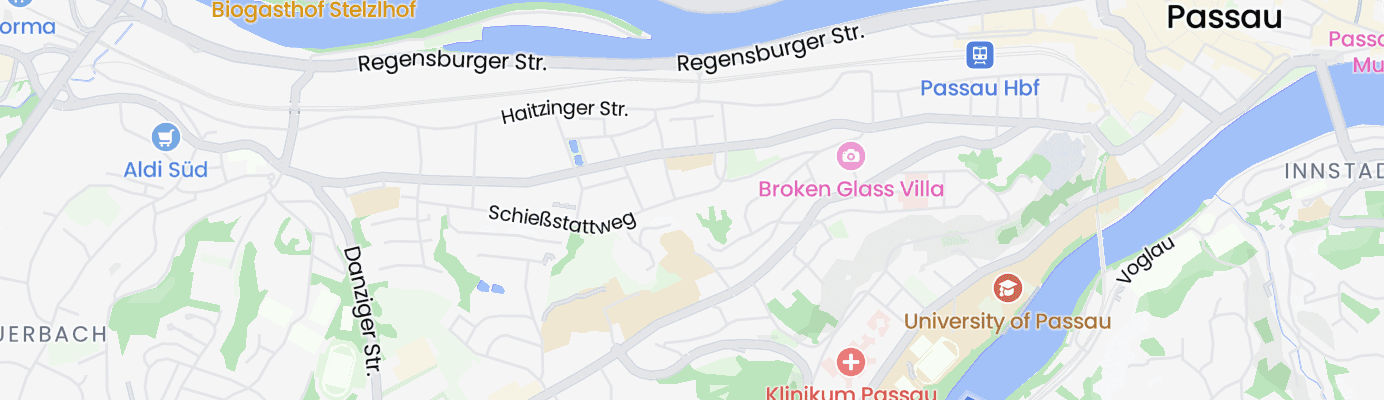 Karte mit dem ungefähren Standort