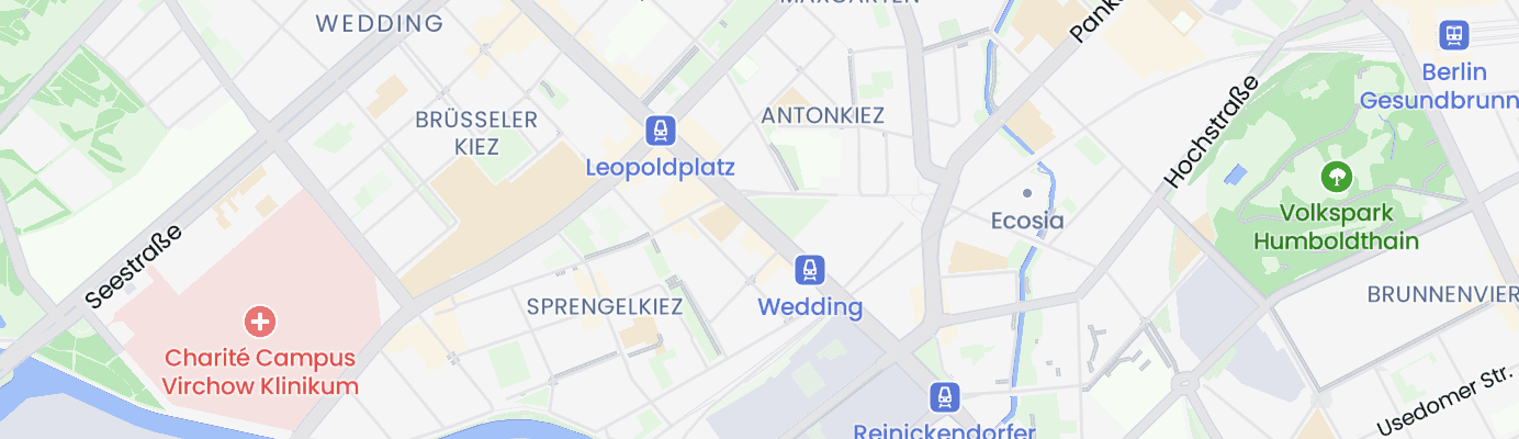 Karte mit dem ungefähren Standort