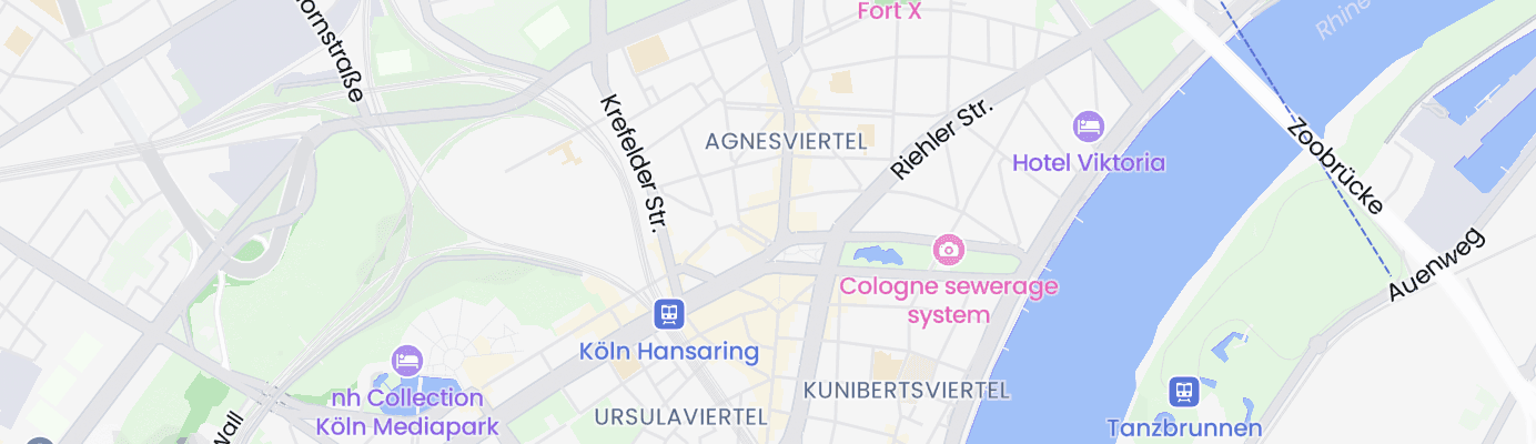 Karte mit dem ungefähren Standort