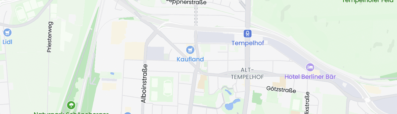 Karte mit dem ungefähren Standort