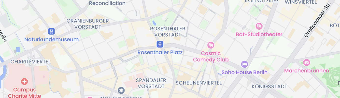Karte mit dem ungefähren Standort