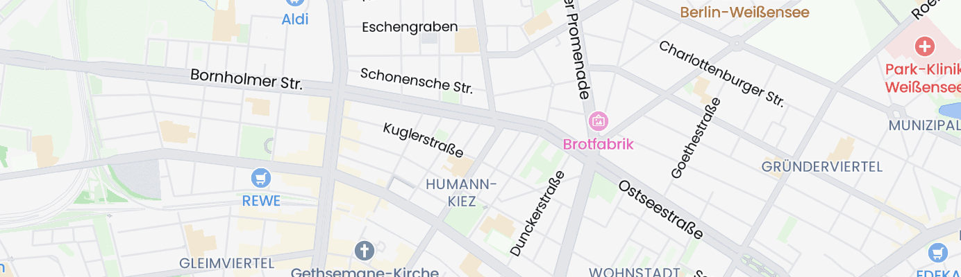 Karte mit dem ungefähren Standort