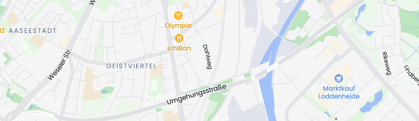 Karte mit dem ungefähren Standort