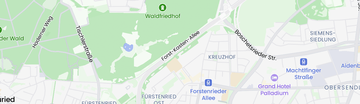 Karte mit dem ungefähren Standort
