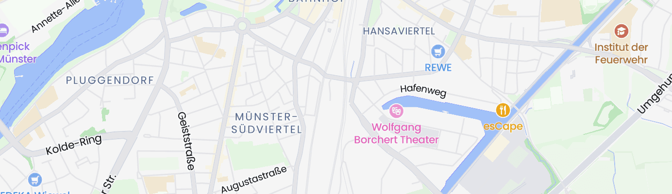 Karte mit dem ungefähren Standort