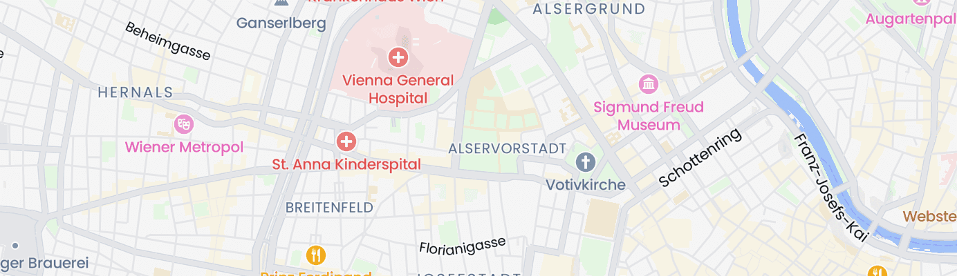 Karte mit dem ungefähren Standort